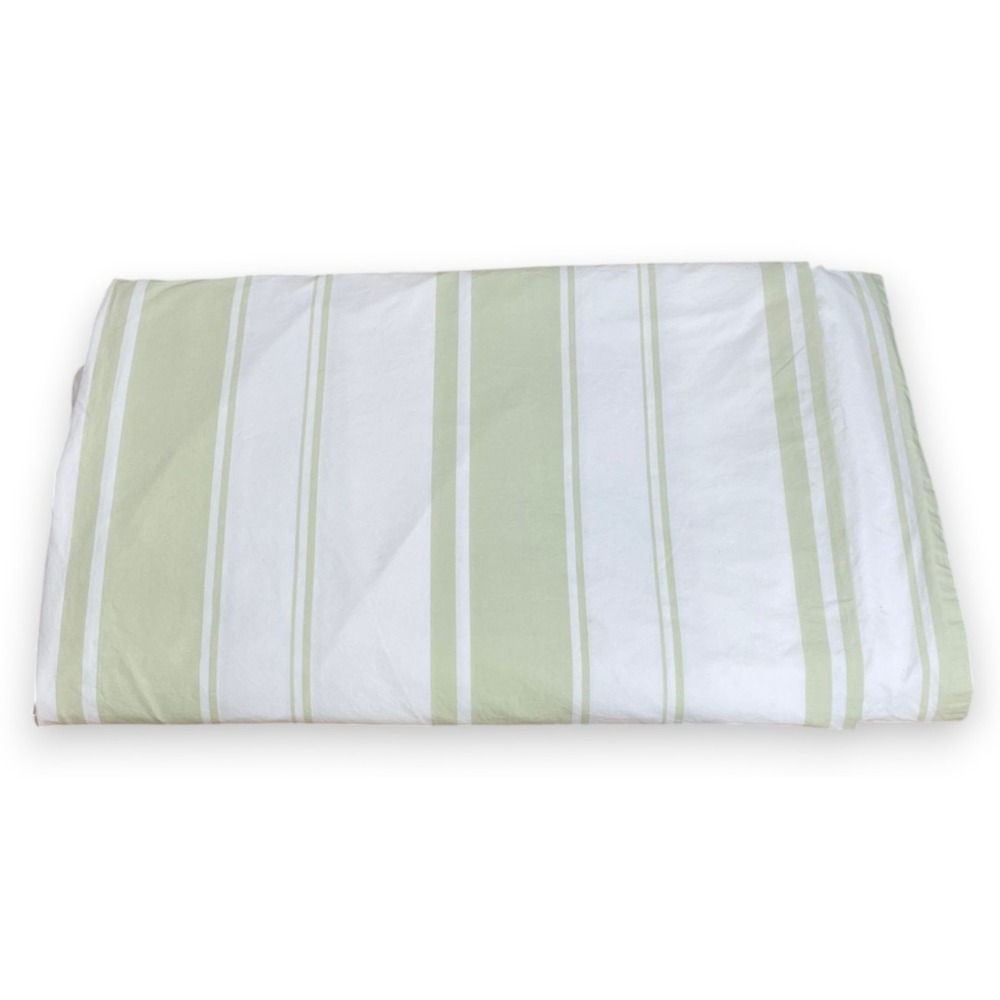 Rachel Ashwell Shabby Chic Couture Vintage Duvet Cover Twin White Green Stripes